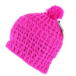 The Waffle Neon Pink Beanie by Coal