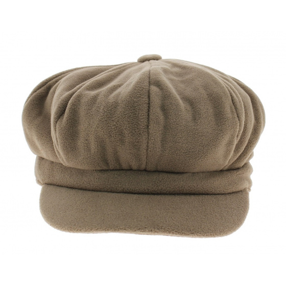 Casquette gavroche polaire beige