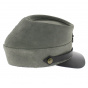 Gray leather southern cap