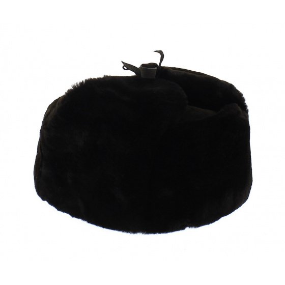Jivago Brown Genuine Leather Ushanka With Fur Jivago Brown Genuine Leather Ushanka With Fur