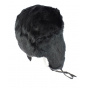Chapka - Black rabbit Ushanka