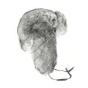 Rabbit Fur Ushanka Hat - Traclet - Mouse Grey Reference: 612 | Traclet Millinery