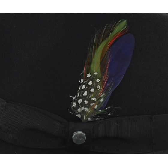 Black Elkader Trilby Hat by Stetson