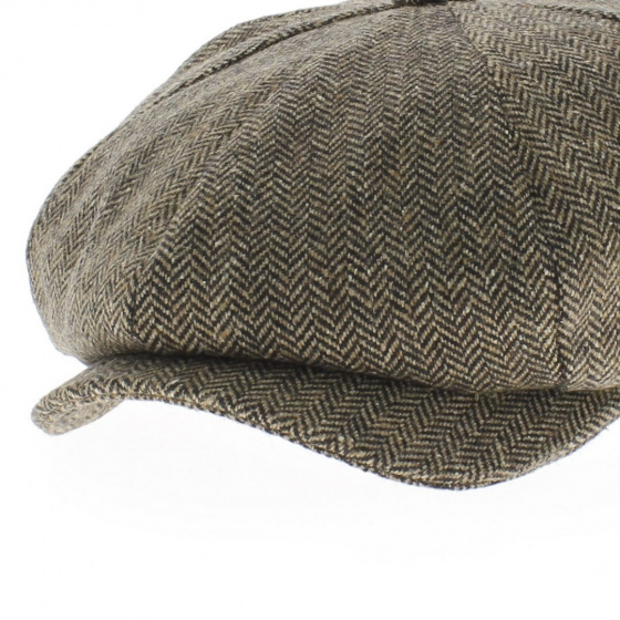 Arnold cap brown beige chevron Arnold cap brown beige chevron