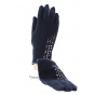 Navy Maya gloves with rhinestones