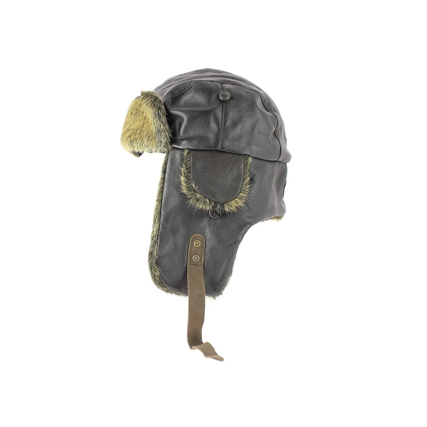 leather aviator ushanka - leather ushanka sale - Traclet Hat Shop Reference : 4359 | Traclet Hat Shop