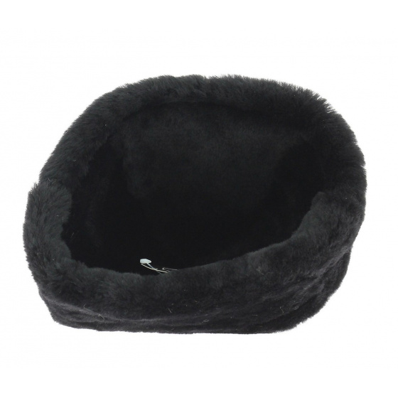 Sheepskin Beanie - Black