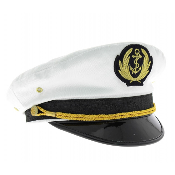 White Captain's Cap