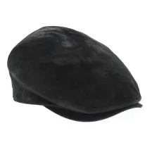 Casquette Ralph Cuir Noir - Traclet Reference : 4481 | Chapellerie Traclet