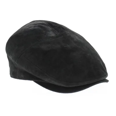 Casquette Ralph Cuir Noir - Traclet Reference : 4481 | Chapellerie Traclet