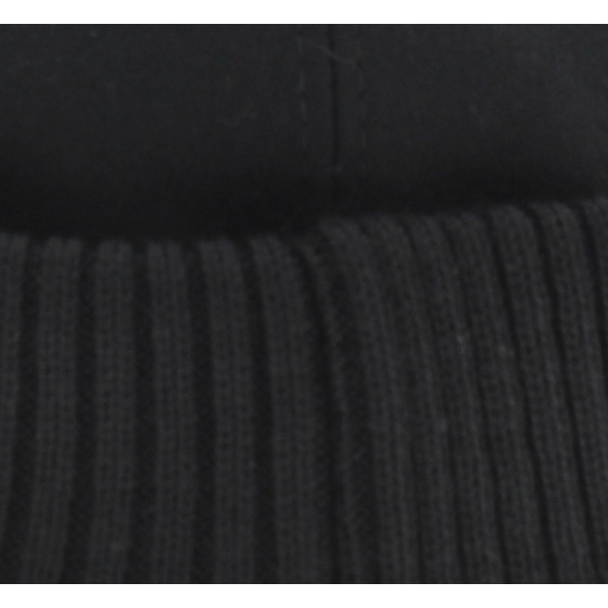 Black wool docker beanie - Traclet