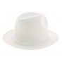 White Borsalino hat