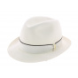 Trilby white felt Borsalino hat