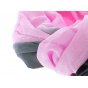 Pink and grey desert scarf