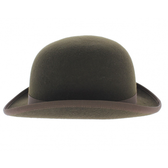Chapeau Melon Feutre Marron Café - Traclet