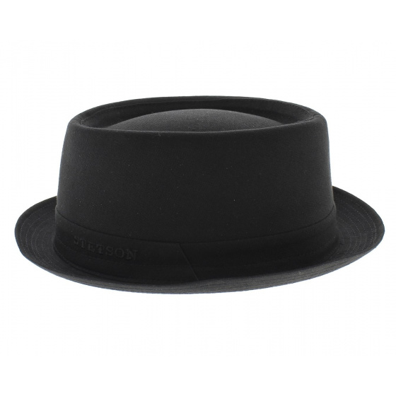 Chapeau Pork Pie Athens Noir UPF 40+ - Stetson Chapeau Pork Pie Athens Noir UPF 40+ - Stetson