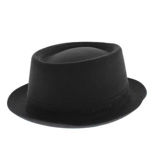 Chapeau Pork Pie Athens Noir UPF 40+ - Stetson Chapeau Pork Pie Athens Noir UPF 40+ - Stetson