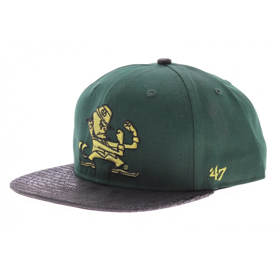 Notre Dame Standalon Green Strapback Cap - 47 Brand