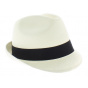 Panama hat form  trilby  black ribbon