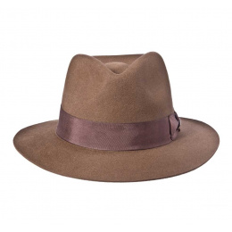 Chapeau Indiana Jones- Feutre poil mocca