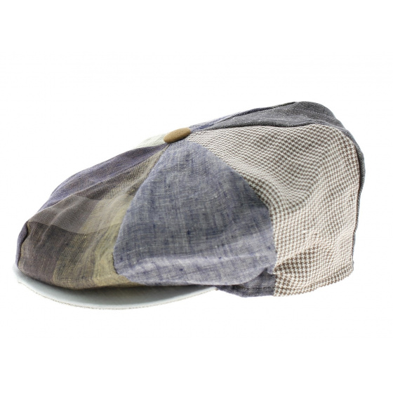 Irish 8-Panel Omagh Cap Patchwork Linen Irish 8-Panel Omagh Cap Patchwork Linen