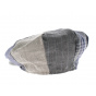 Irish 8-Panel Omagh Cap Patchwork Linen
