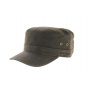 Alpha leather Cuban cap - Stetson