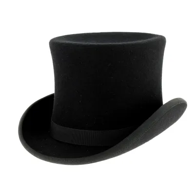 Chapeau Haut De Forme Made in France Feutre Laine Noir