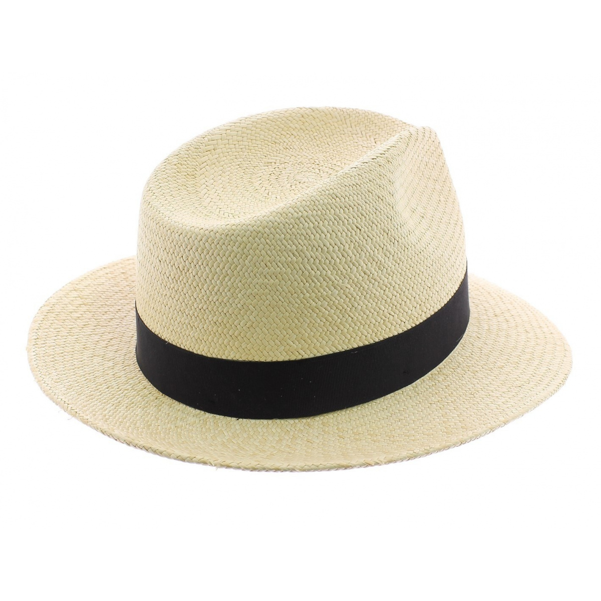 Grand Hunter 2024 Light Natural Panama Hat with Brown Leather Band