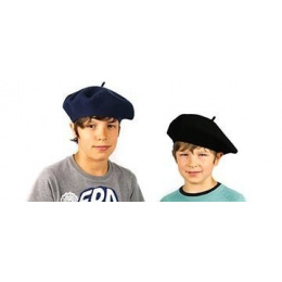 Black child beret