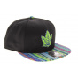 Toronto Maple Leafs Black Ethnic Pattern Snapback - 47