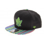 Toronto Maple Leafs Black Ethnic Pattern Snapback - 47
