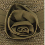 Brown hemp straw cloche hat