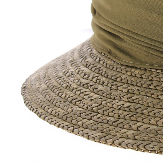 Brown hemp straw cloche hat Brown hemp straw cloche hat