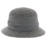 grey straw cloche hat - hat shop Reference: 4684 | Chapellerie Traclet