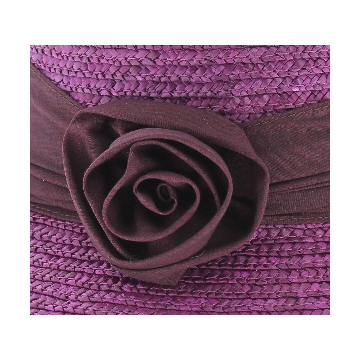 chapeau paille cloche grenat - boutique de chapeau Reference : 4685 | Chapellerie Traclet