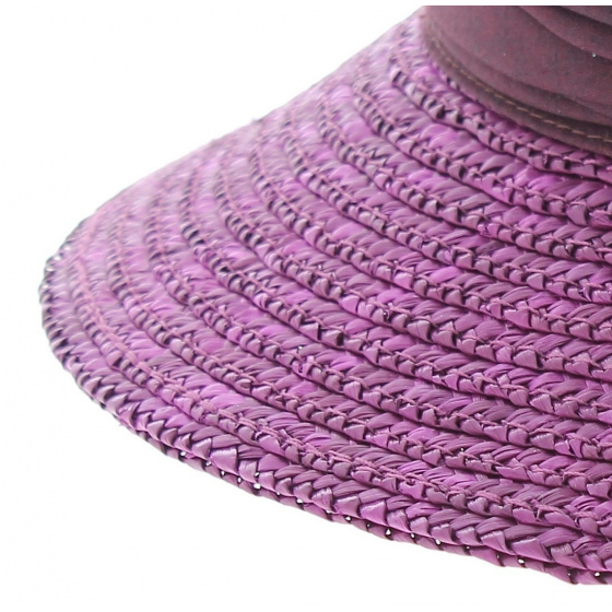 Garnet straw bell hat