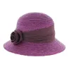 chapeau paille cloche grenat - boutique de chapeau Reference : 4685 | Chapellerie Traclet