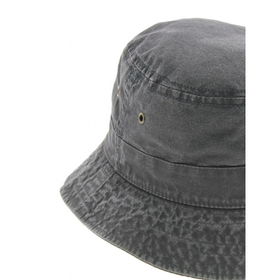 Cotton Summer Bucket Hat - Torpedo - Washed Grey color