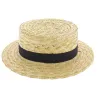 French Boater Natural Straw - Traclet Reference: 33 | Traclet Hat Shop