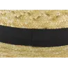 French Boater Natural Straw - Traclet Reference: 33 | Traclet Hat Shop