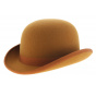 Bowler hat - Orange Wool felt