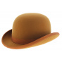 Bowler hat - Orange Wool felt