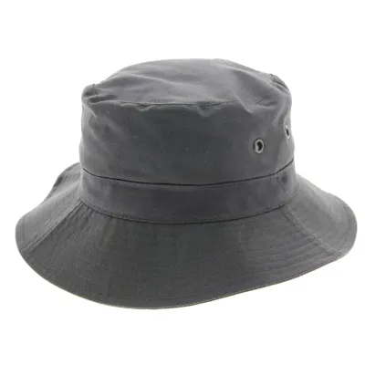 Waxed Cotton Bucket Hat - Dinan - rain hat Reference: 4851 | Chapellerie Traclet