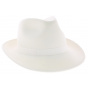 White Felt Fedora Hat