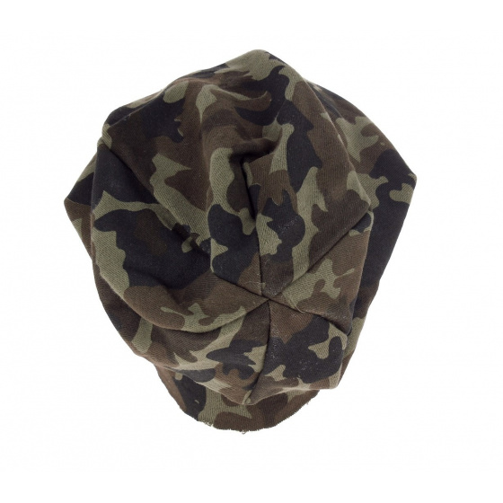 Brooklin Oversize Camouflage Beanie - Atlantis
