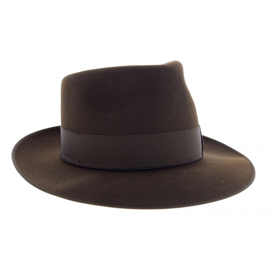 Chapeau Johnny Feutre Poil Marron - Guerra 1855 Chapeau Johnny Feutre Poil Marron - Guerra 1855