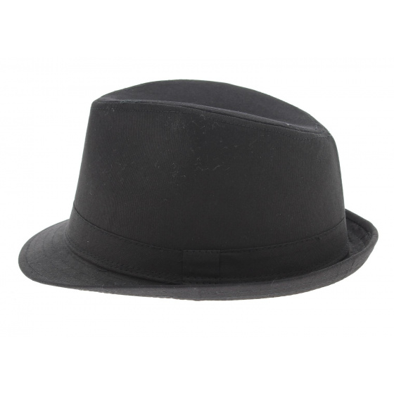 Chapeau trilby jazz - Coton noir