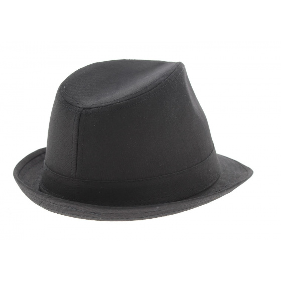 Jazz trilby hat - Black cotton Jazz trilby hat - Black cotton
