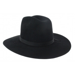 Western hat - Black fur felt